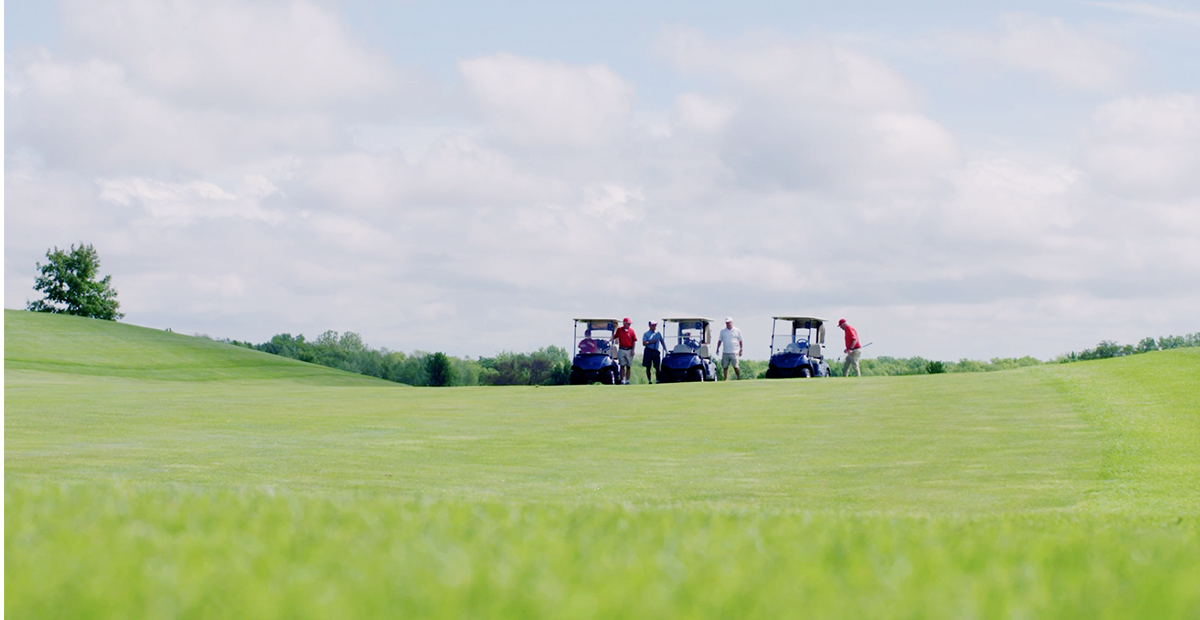 group of veterans golfing